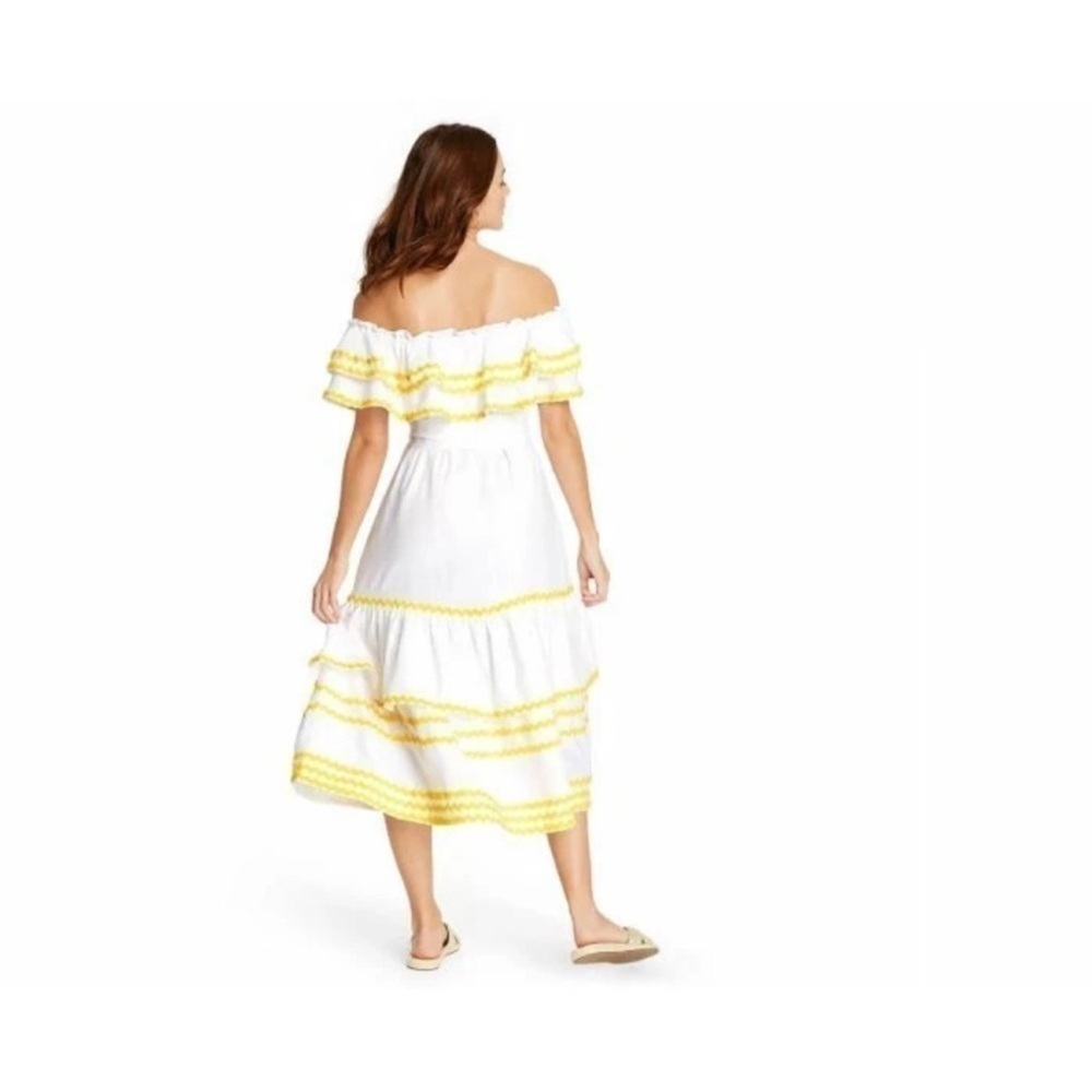 Lisa Marie Fernandez For Target Ric Rac Off Shoulder Dress Size Large - Picture 3 of 7